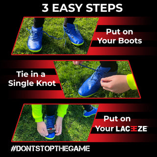 putting on Laceeze Bands 3 easy steps