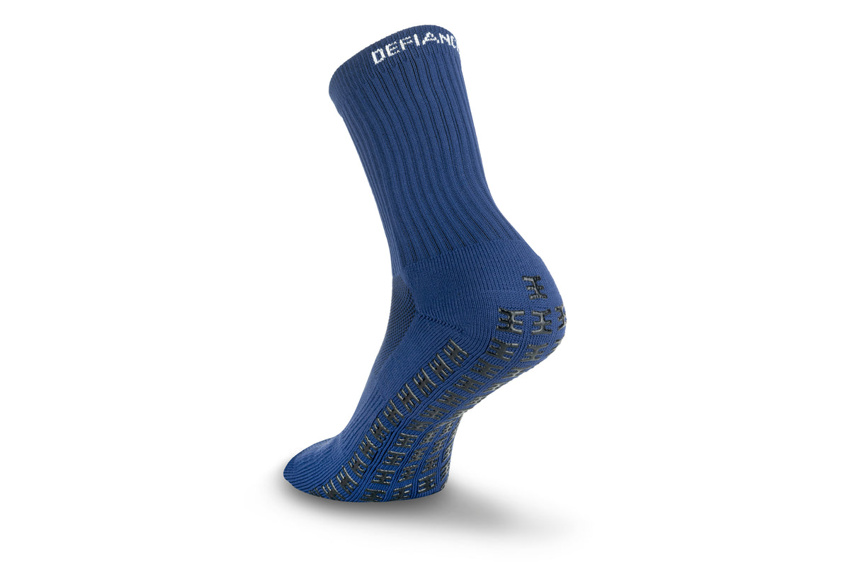 Anti-slip football grip socks for youth players and adults
